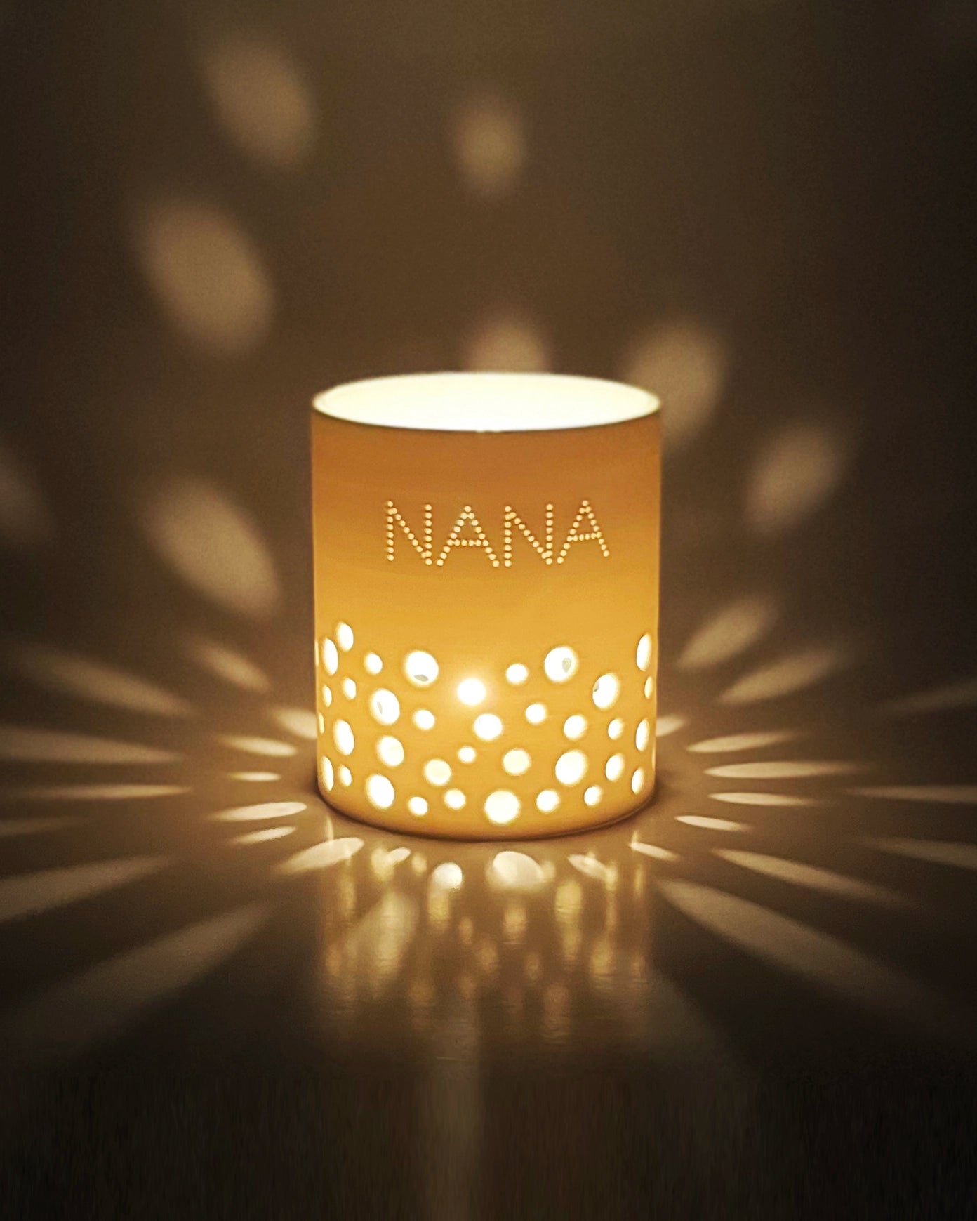 Rising Stars Small Memorial Name Candle